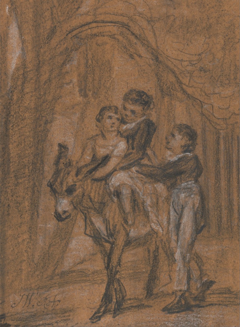 Study for the Oil Painting The Children of Theophilus Levitt, Esquire by James Ward