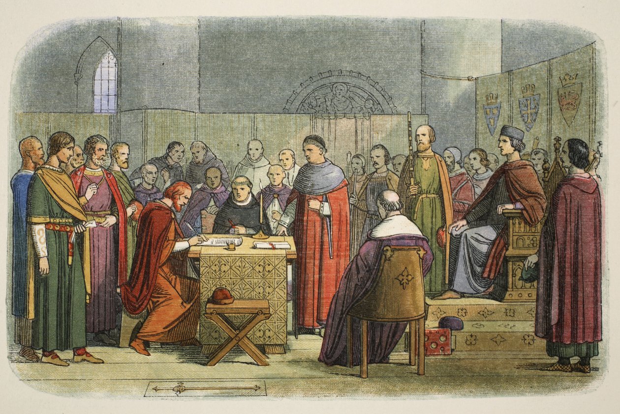 Edward acknowledged as suzerain of Scotland, 1290, from A Chronicle of England BC 55 to AD 1485, pub. London, 1863 by James William Edmund Doyle