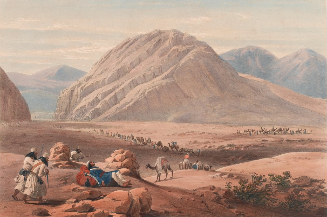 View of the Mountain Baba-Naunee, c.1839 by James (after) Atkinson