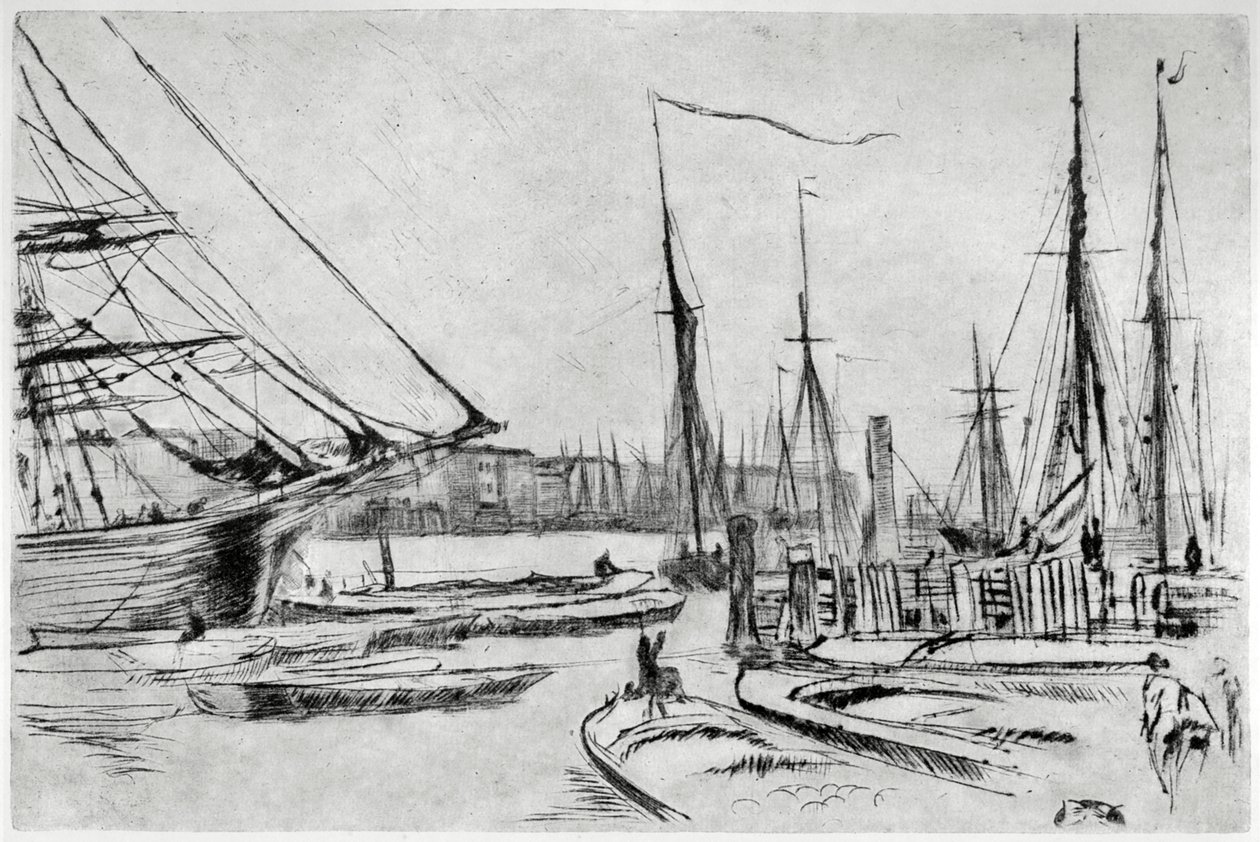 A sketch from Billingsgate, 1904 by James Abbott McNeill Whistler