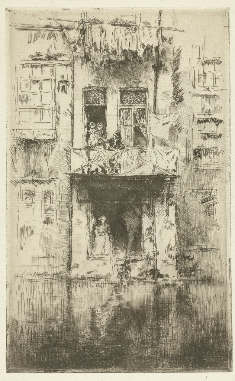 Balcony of a House in Amsterdam by James Abbott McNeill Whistler