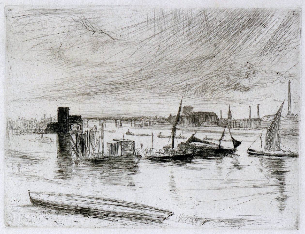 Battersea Dawn (Cadogan Pier) by James Abbott McNeill Whistler