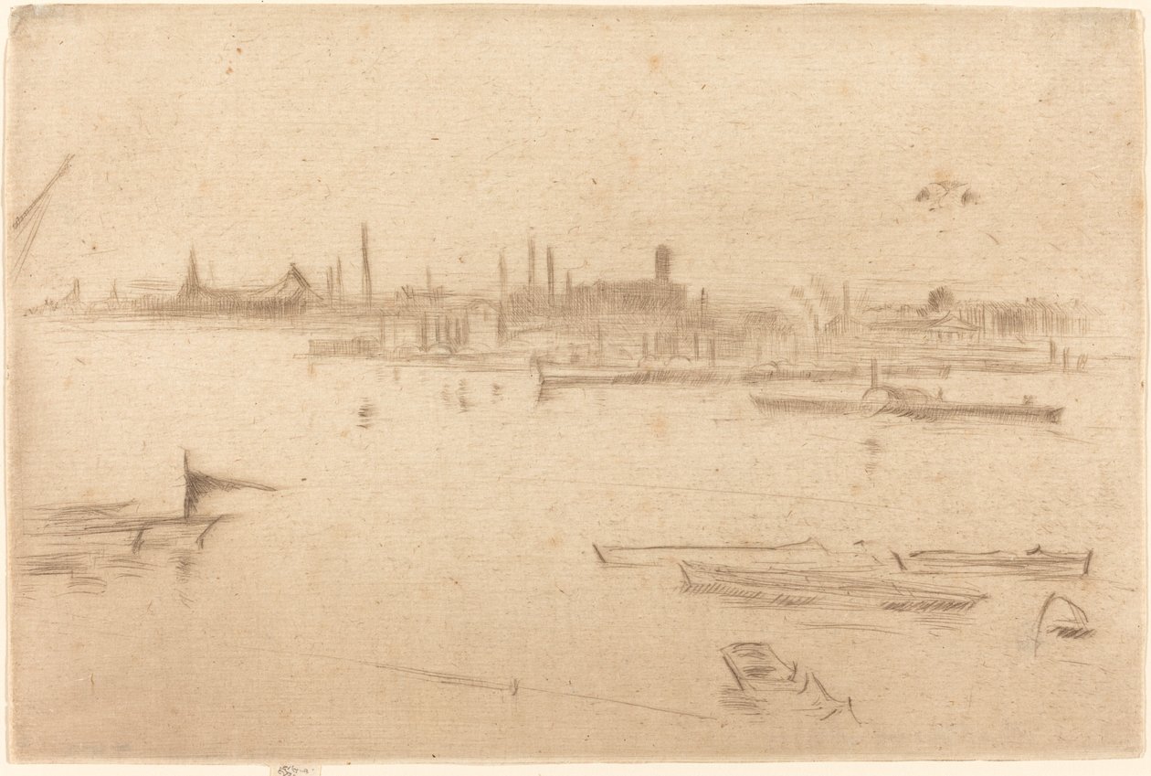 Battersea: Dawn, 1875 by James Abbott McNeill Whistler