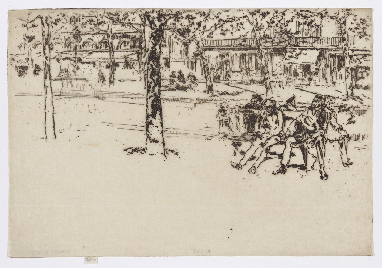 Boulevard Poissonnière, Paris, c.1892-93 by James Abbott McNeill Whistler