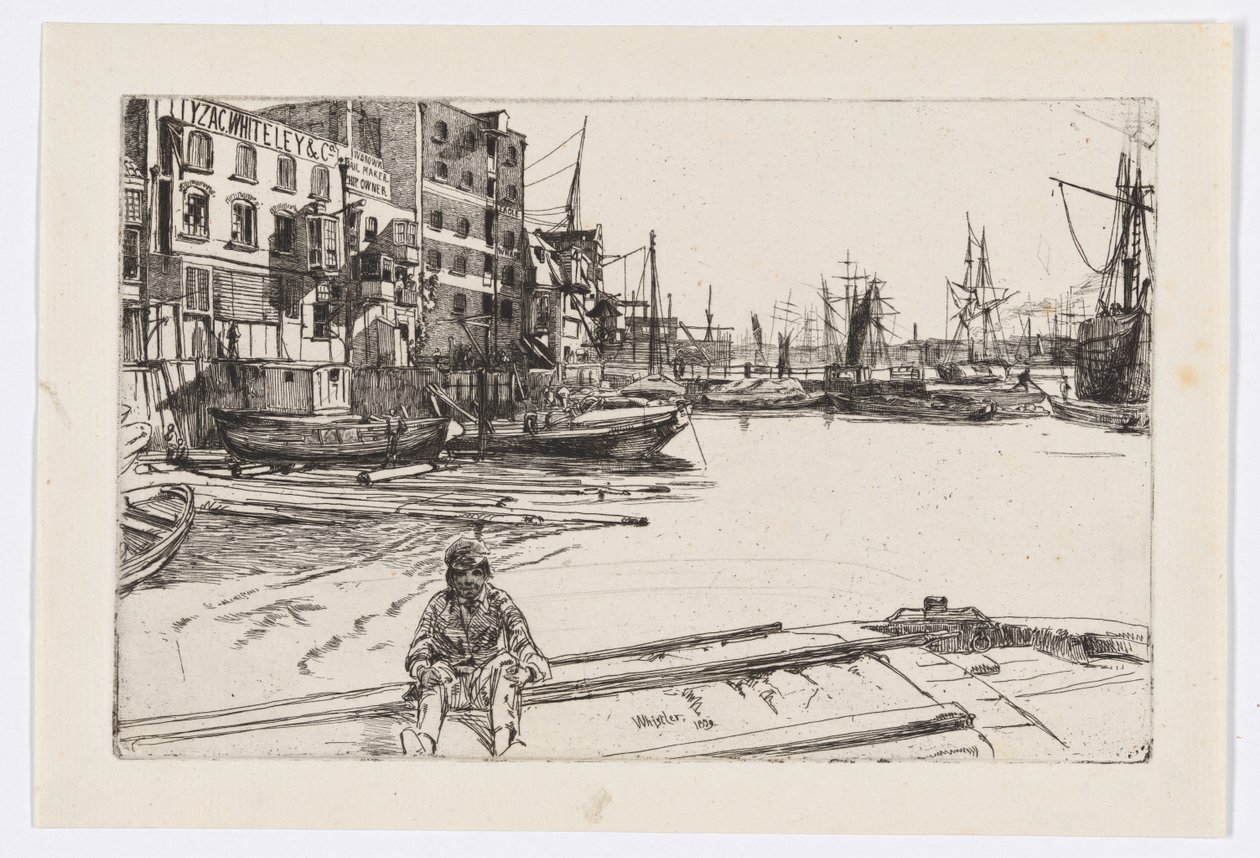 Eagle Wharf (Tyzac Whiteley and Co.) by James Abbott McNeill Whistler