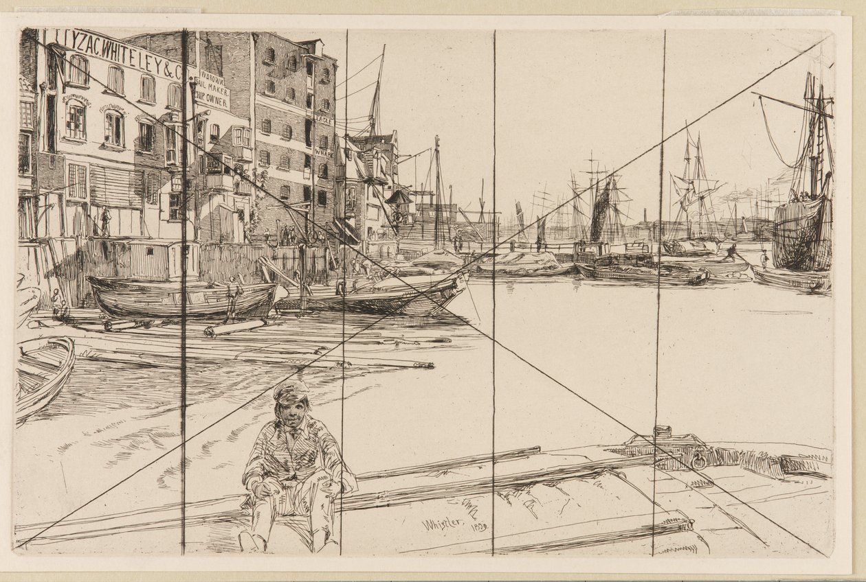 Eagle Wharf Tyzac Whiteley and Co. by James Abbott McNeill Whistler