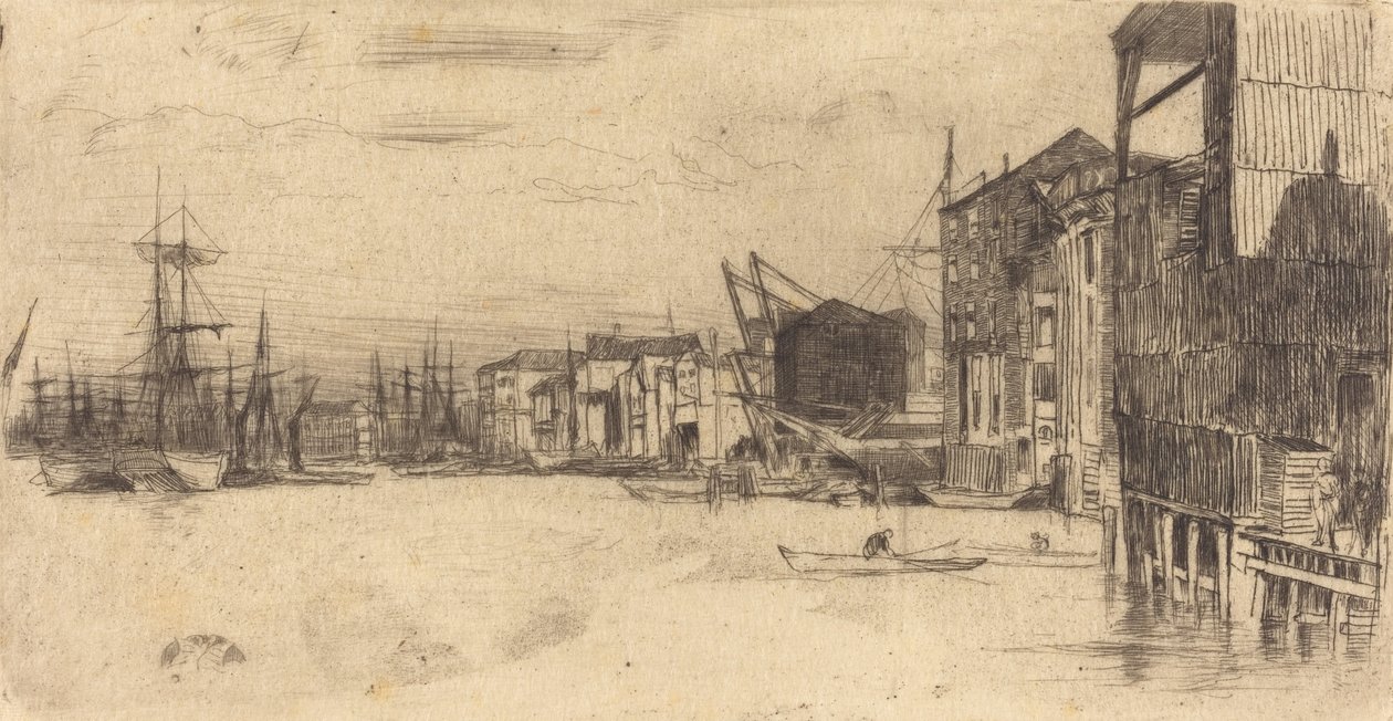 Free Trade Wharf by James Abbott McNeill Whistler