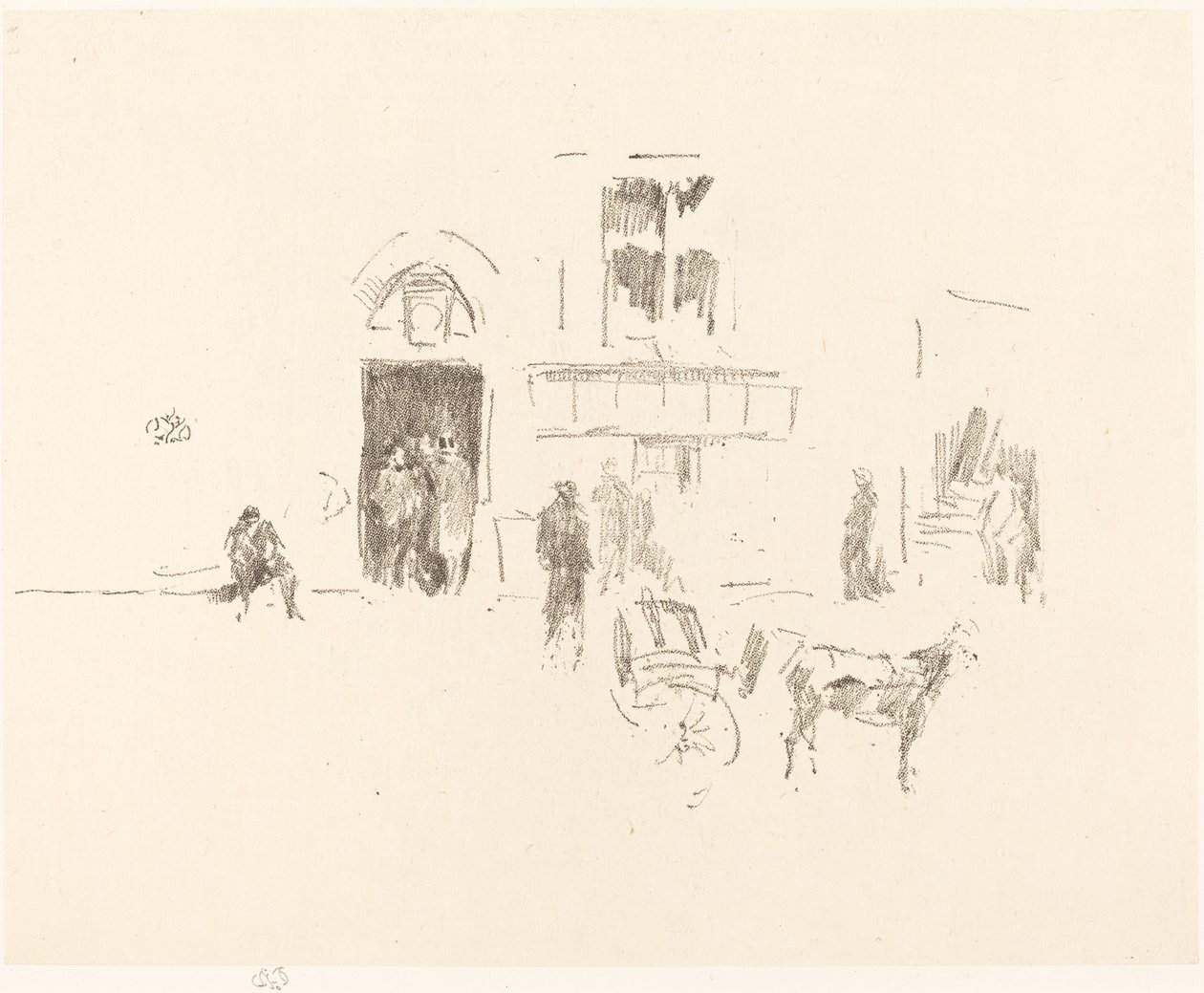 Gaiety Stage Door, 1879-1887 by James Abbott McNeill Whistler