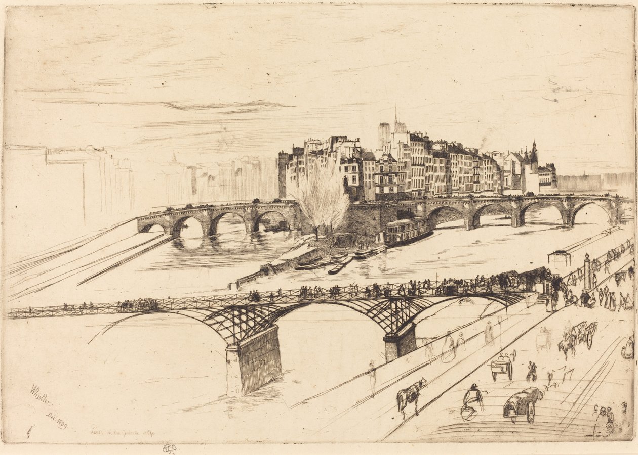 Isle de la Cite, Paris by James Abbott McNeill Whistler