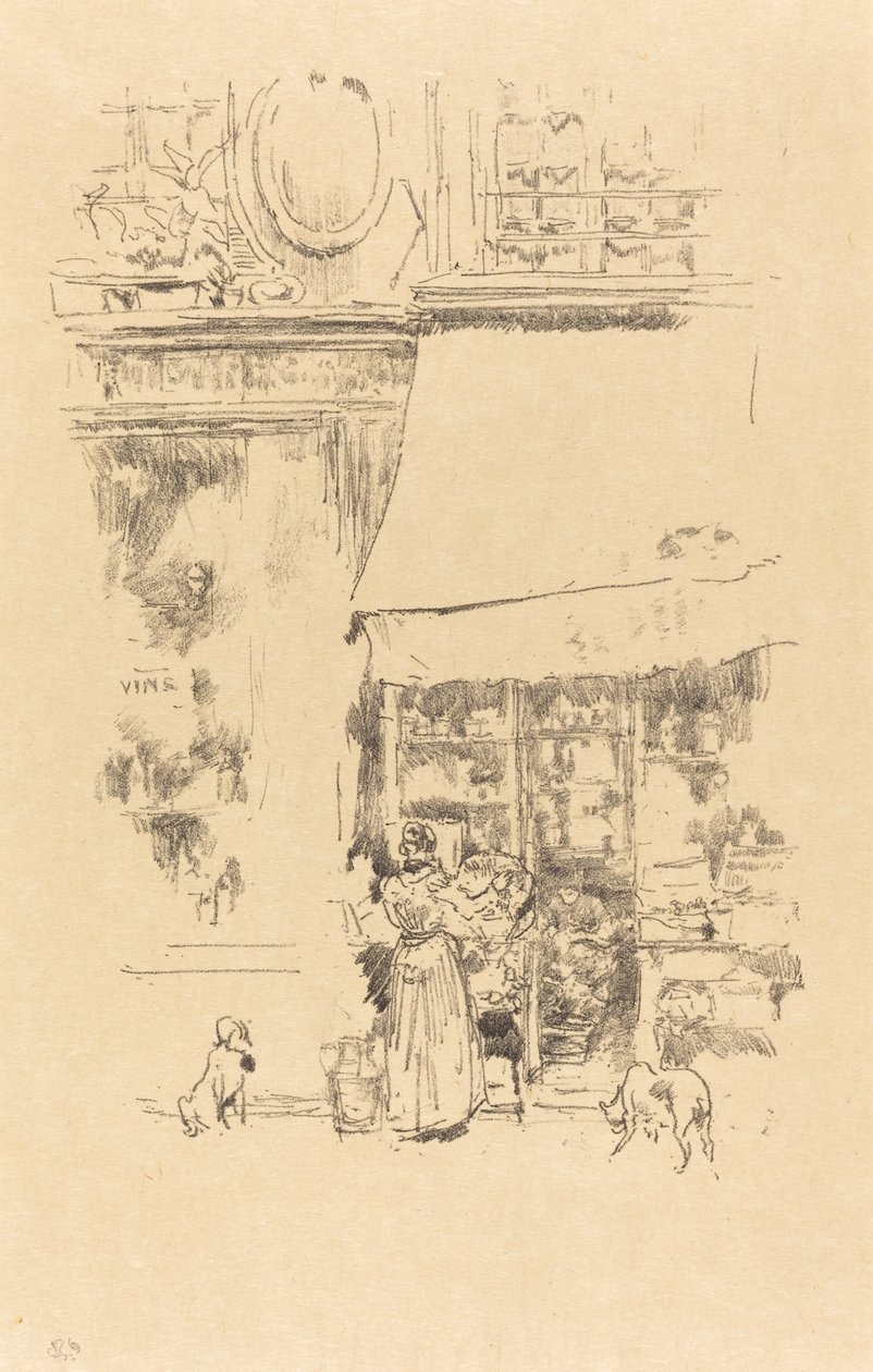 The Fruit Seller of Rue de Grenelle, 1894 by James Abbott McNeill Whistler