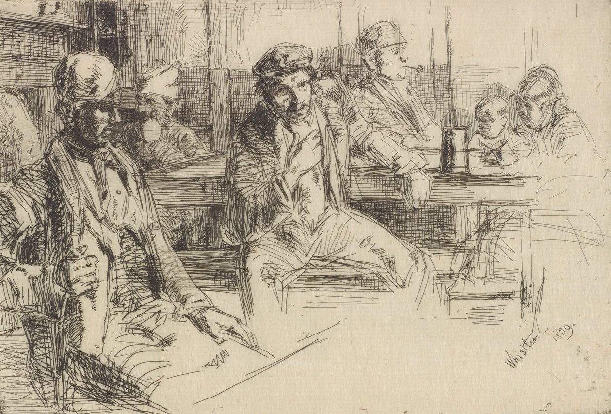Longshore Men by James Abbott McNeill Whistler