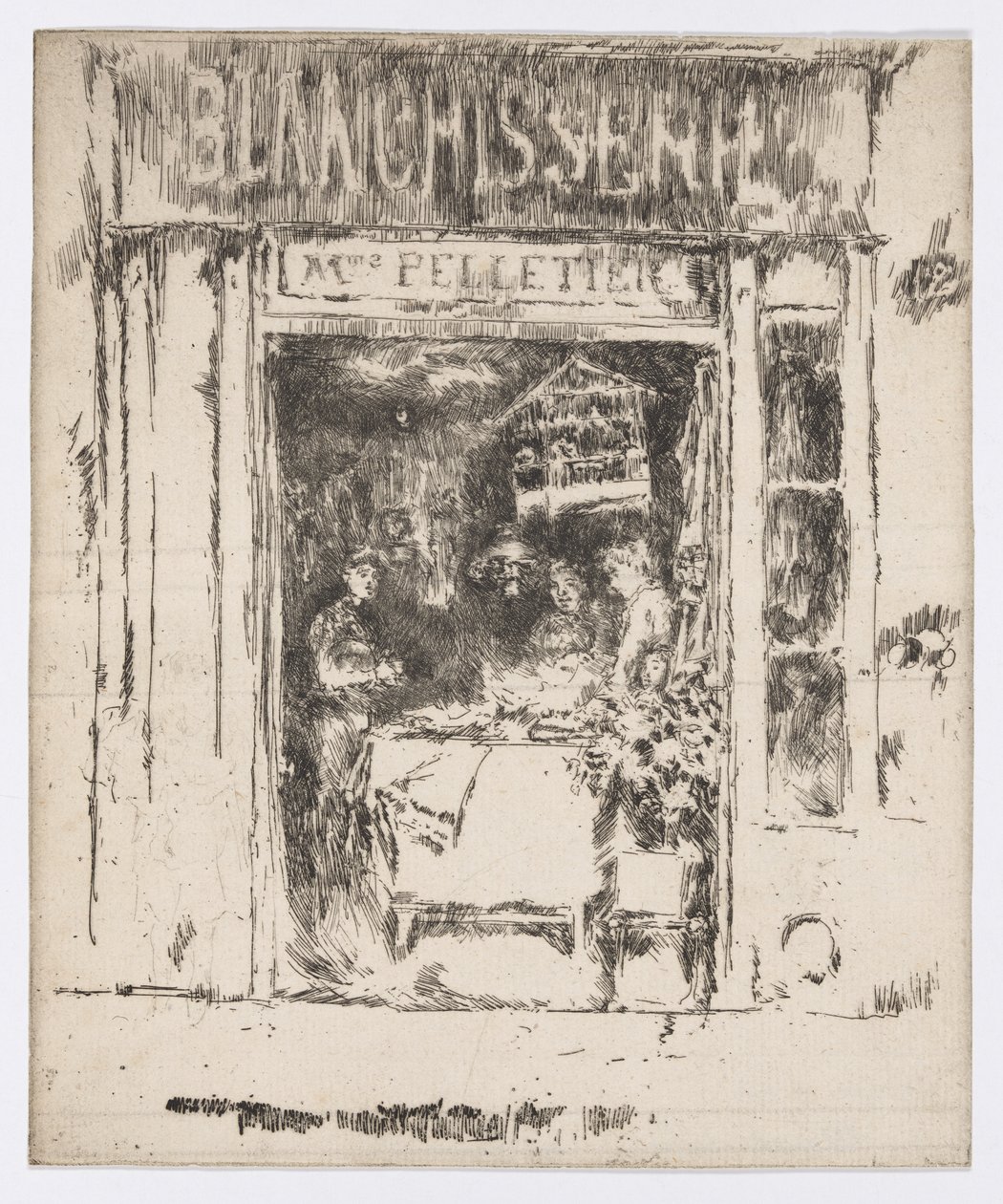 Mme Pelletier, Blanchisserie, Paris, c.1892-93 by James Abbott McNeill Whistler
