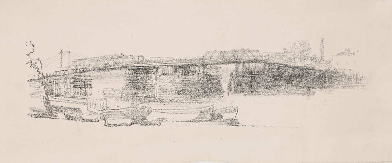 Old Battersea Bridge, No. 2 by James Abbott McNeill Whistler