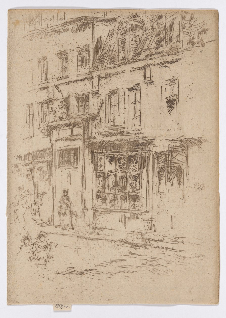 Petite Rue au Beurre, Brussels by James Abbott McNeill Whistler