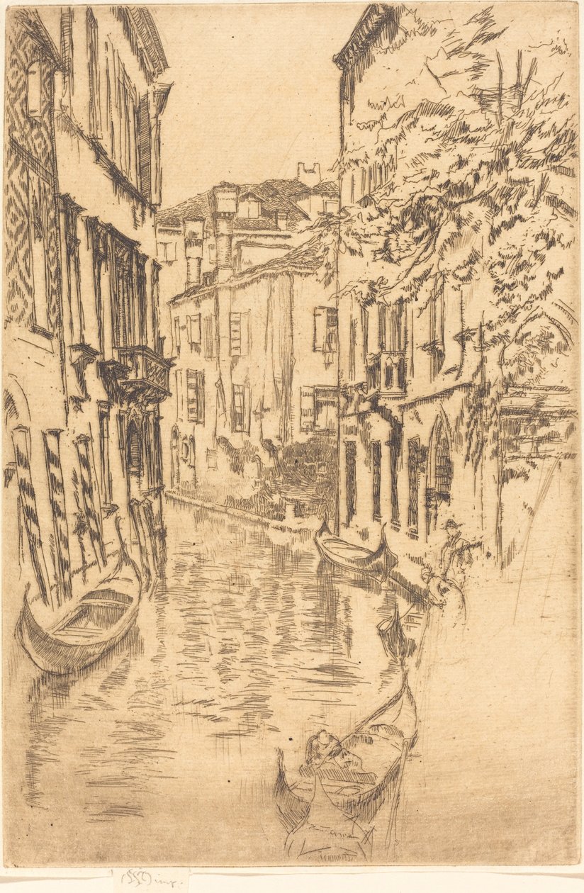 Quiet Canal, 1880 by James Abbott McNeill Whistler
