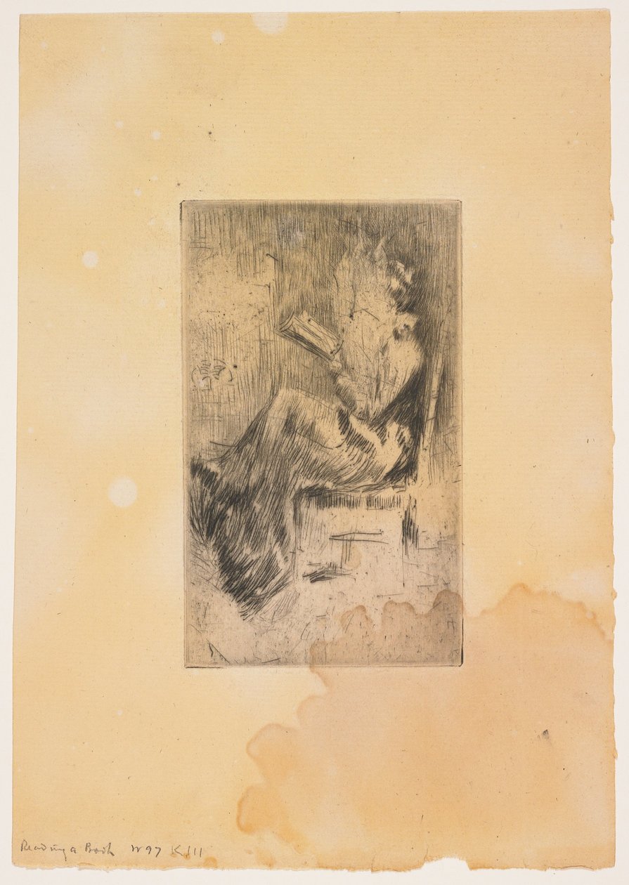 Reading a Book by James Abbott McNeill Whistler