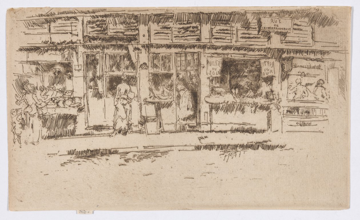 Rue de la Rochefoucault by James Abbott McNeill Whistler