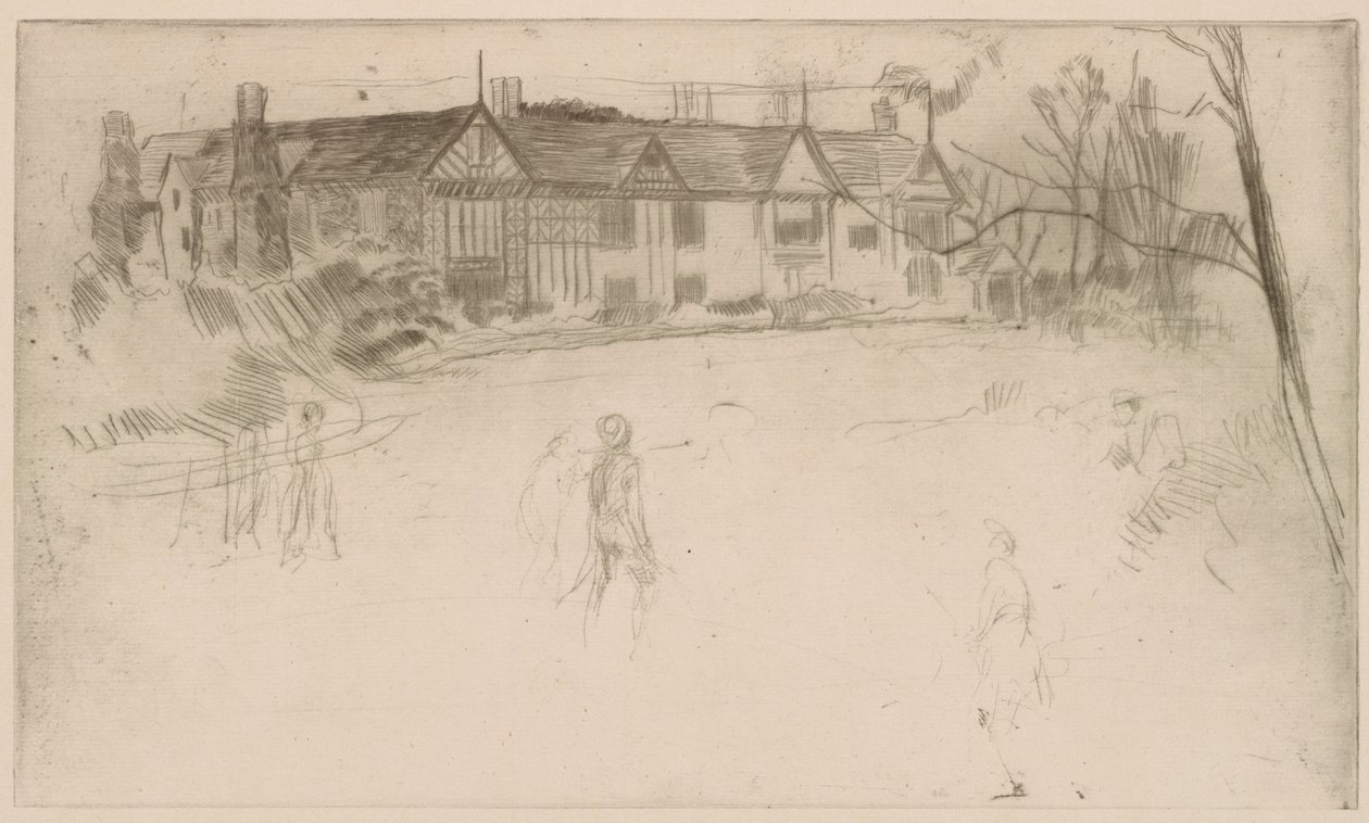 Speke Hall, 1875 by James Abbott McNeill Whistler