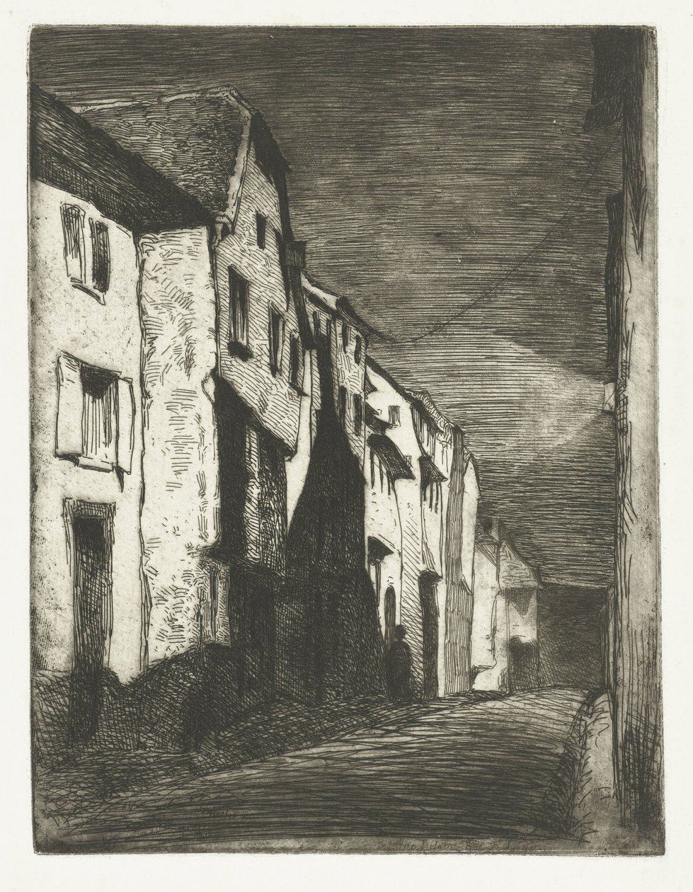 Street in Saverne (Twelve Etchings from Nature) by James Abbott McNeill Whistler