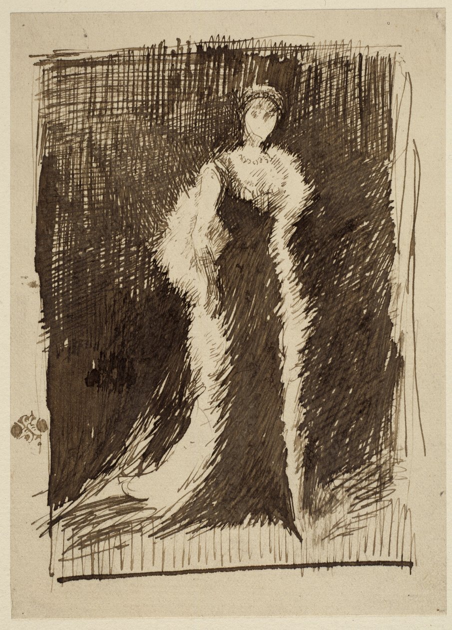 Study for Arrangement in Black: Lady Meux by James Abbott McNeill Whistler