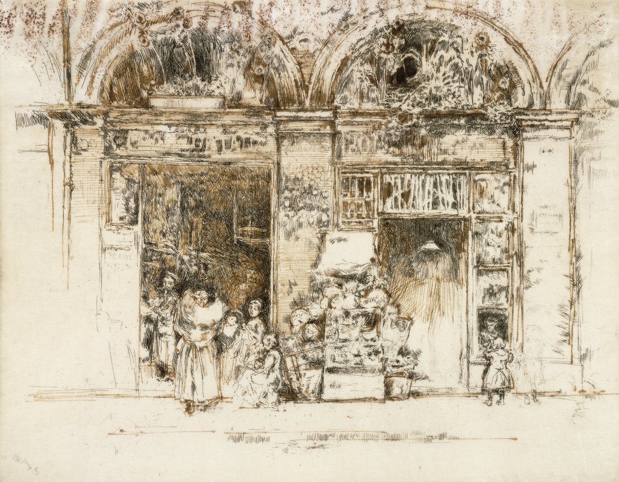 Sunflowers, Rue des Beaux-Arts by James Abbott McNeill Whistler
