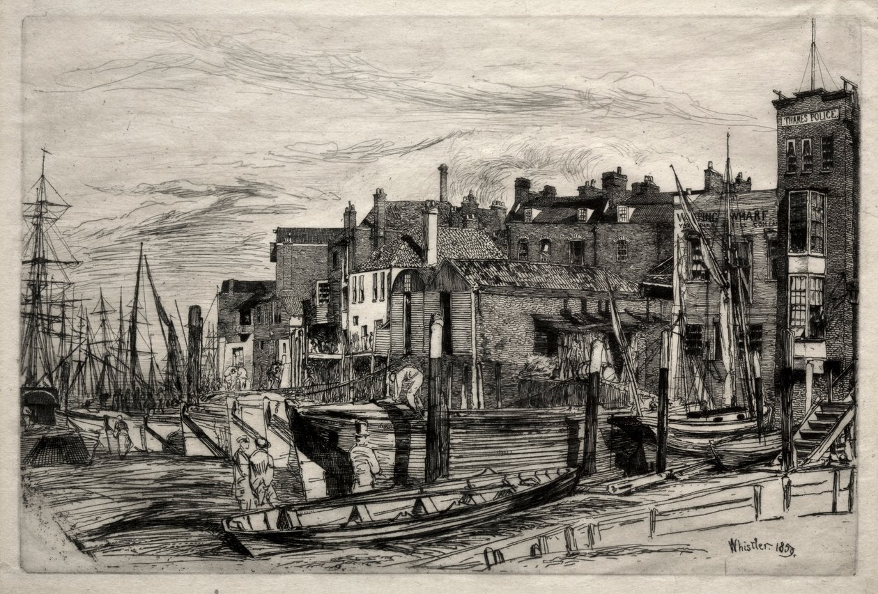 Thames Police by James Abbott McNeill Whistler