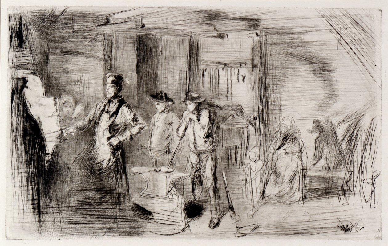The Forge by James Abbott McNeill Whistler