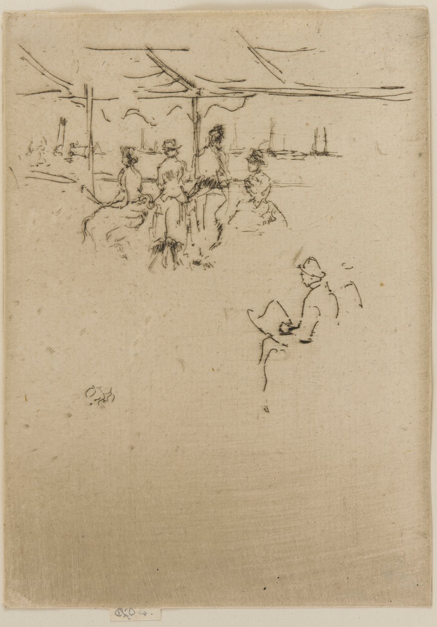 The Landing Stage, Cows by James Abbott McNeill Whistler