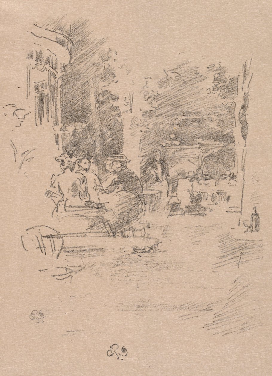 The Little Café au Bois by James Abbott McNeill Whistler
