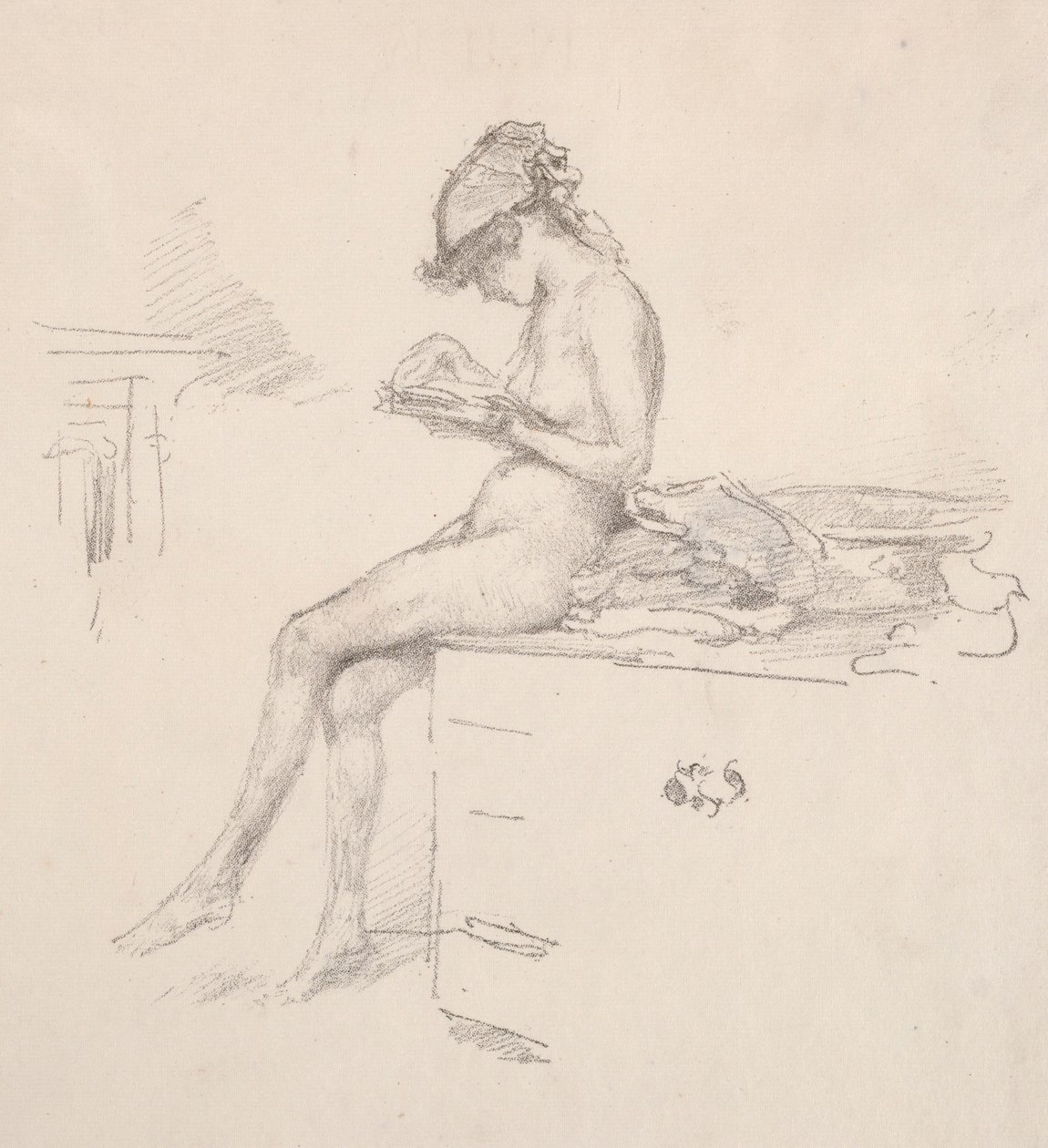 The Little Nude Model Reading by James Abbott McNeill Whistler