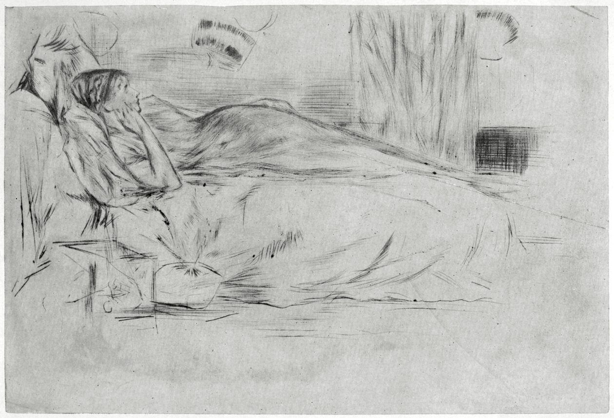The Model, Lying Down by James Abbott McNeill Whistler