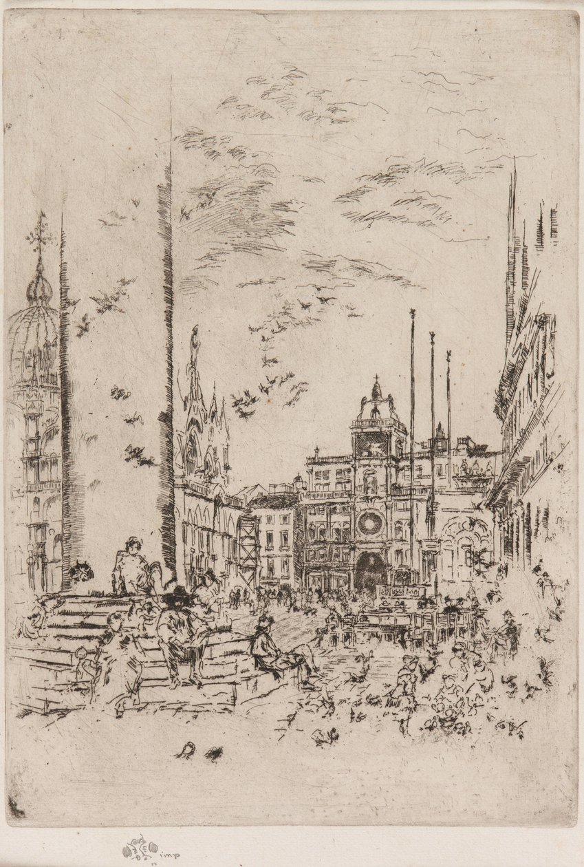 The Piazzetta, 1879-1880 by James Abbott McNeill Whistler
