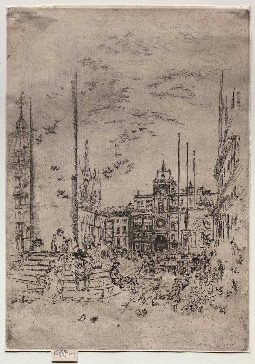 The Piazzetta by James Abbott McNeill Whistler