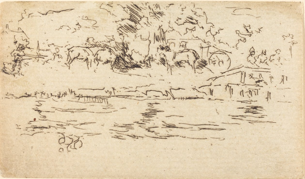 The Towing-Path by James Abbott McNeill Whistler