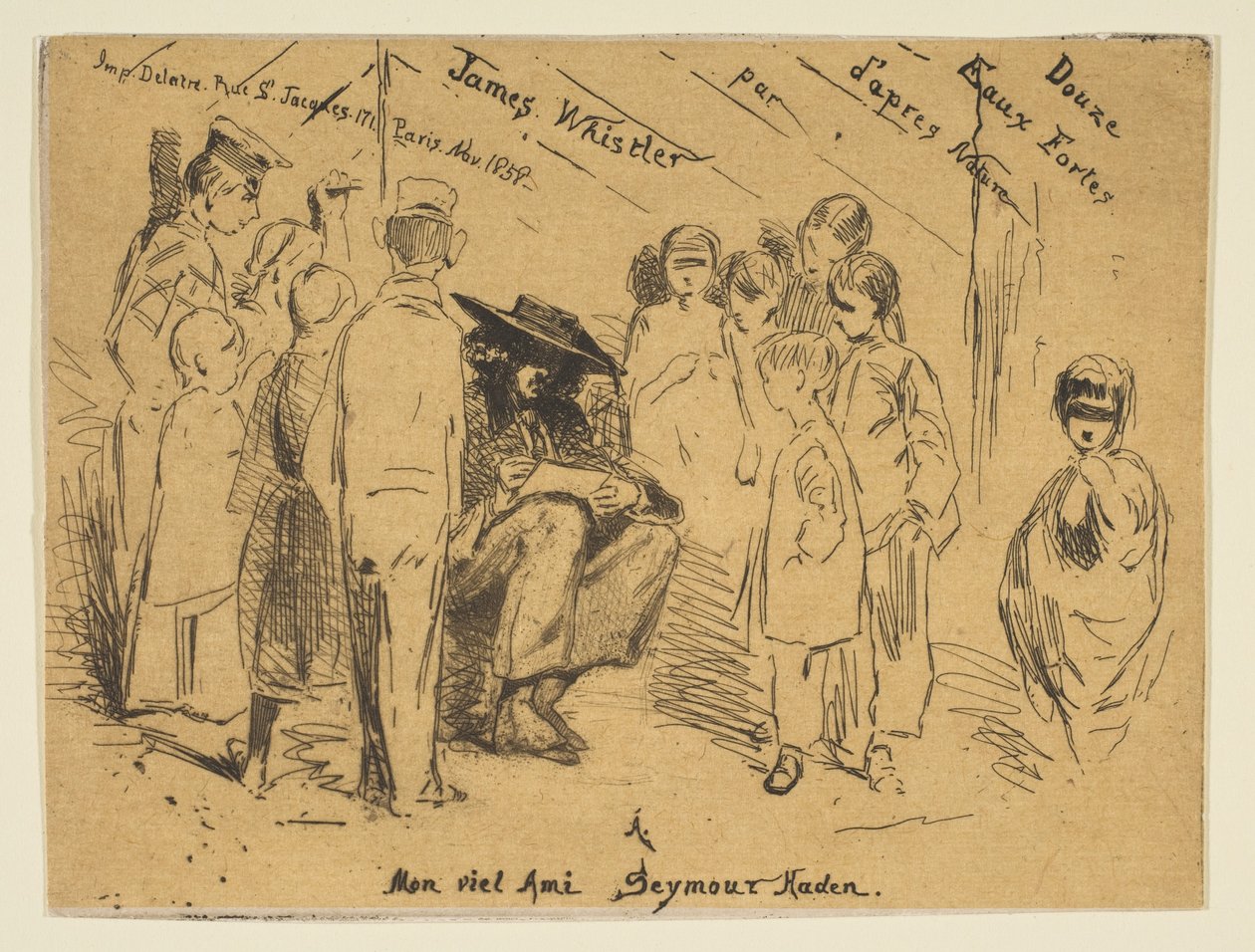 Title Page from the French Set Douze Eaux-Fortes d