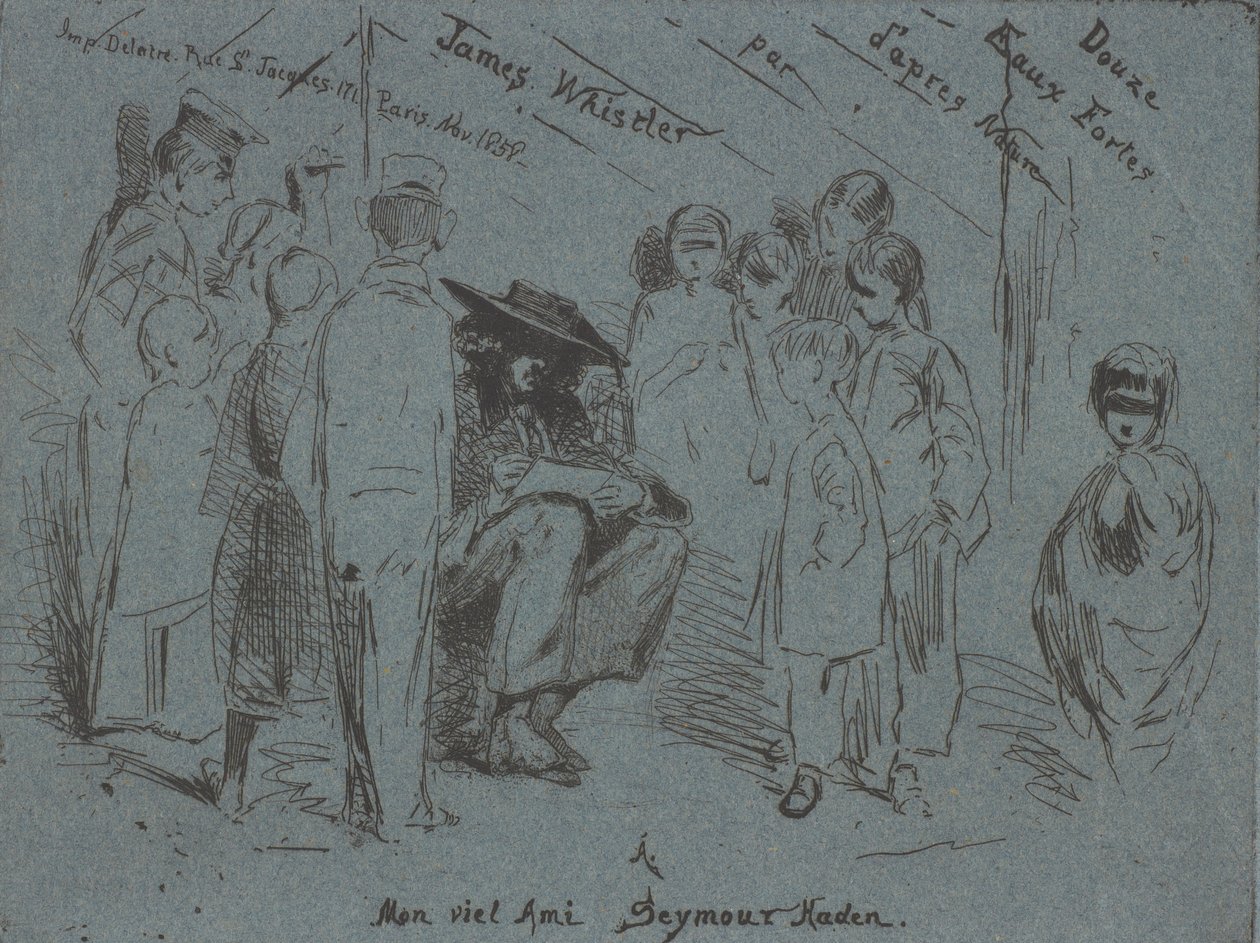 Title page of the French Set, 1858 by James Abbott McNeill Whistler