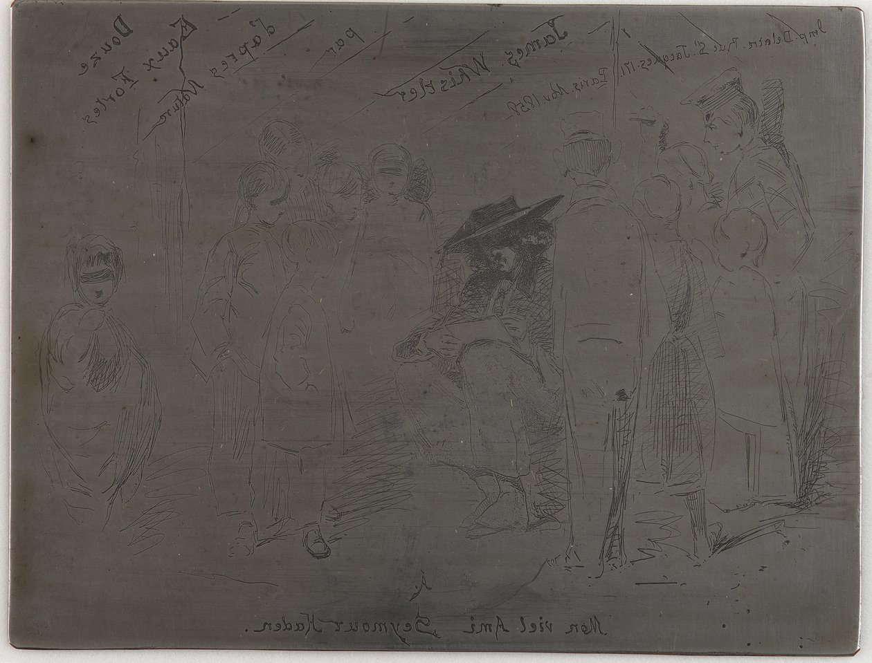 Title to the French Set, 1858 by James Abbott McNeill Whistler