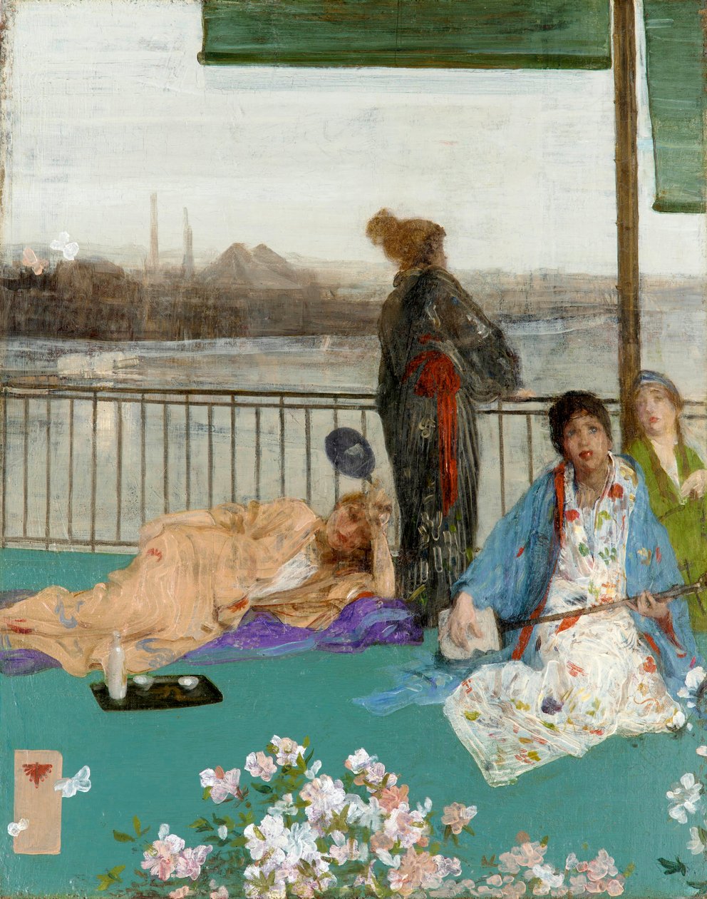 Variations in Flesh Colour and Green: The Balcony by James Abbott McNeill Whistler
