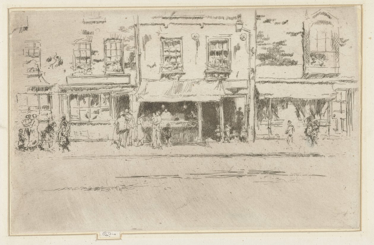 Fish Shop in Chelsea by James Abbott McNeill Whistler