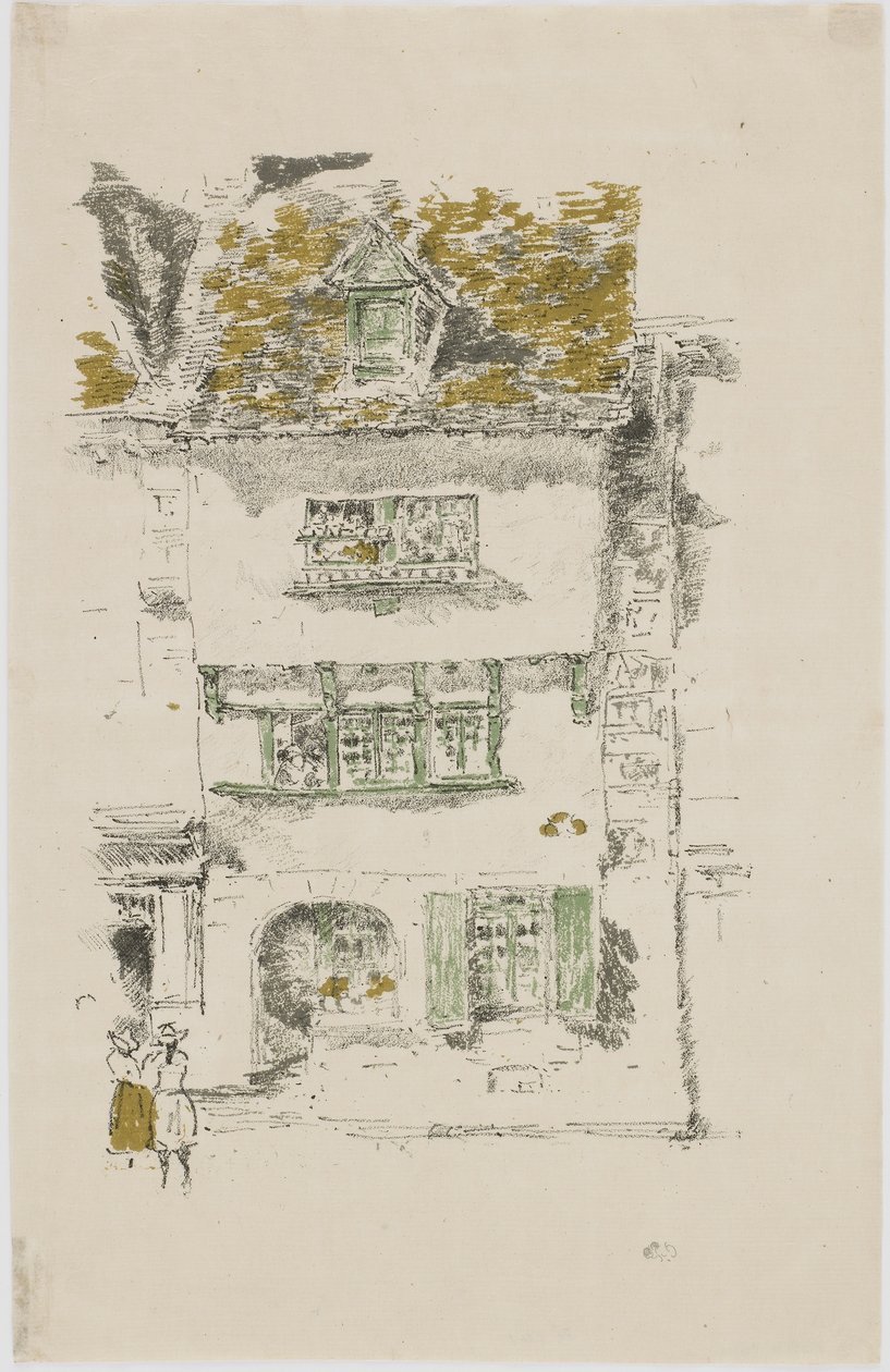 Yellow House, Lannion, 1893 by James Abbott McNeill Whistler