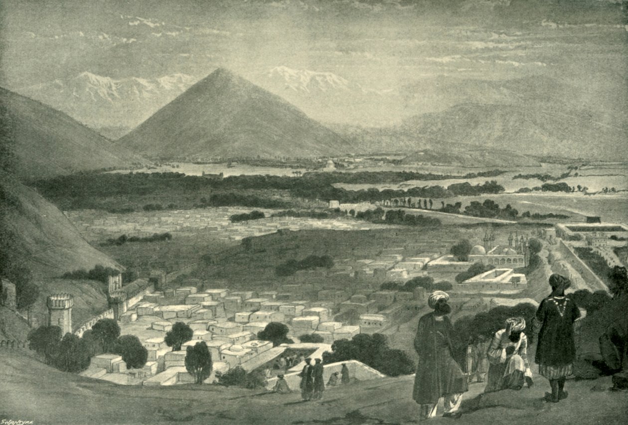The Bala Hissar and City of Kabul from the Upper Part of the Citadel by James Atkinson