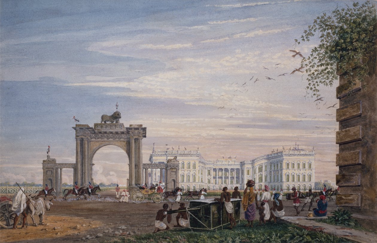 A View of Government House, from the East, Calcutta, c.1820 by James Baillie Fraser