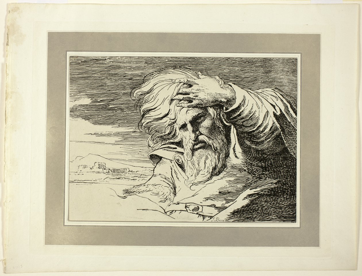 Eastern Patriarch, from the first issue of Specimens of Polyautography by James Barry
