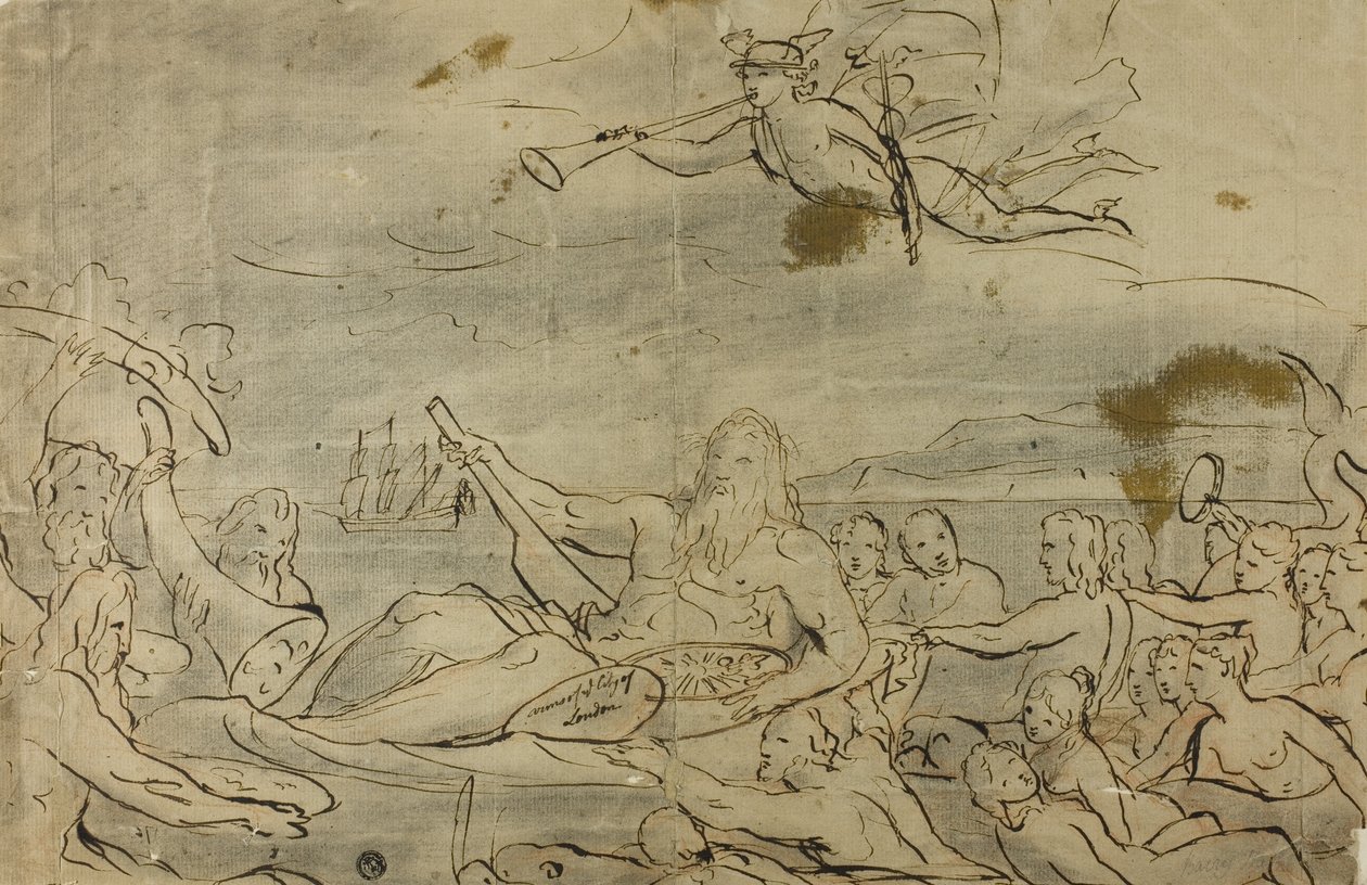 Study for Commerce or the Triumph of the Thames by James Barry