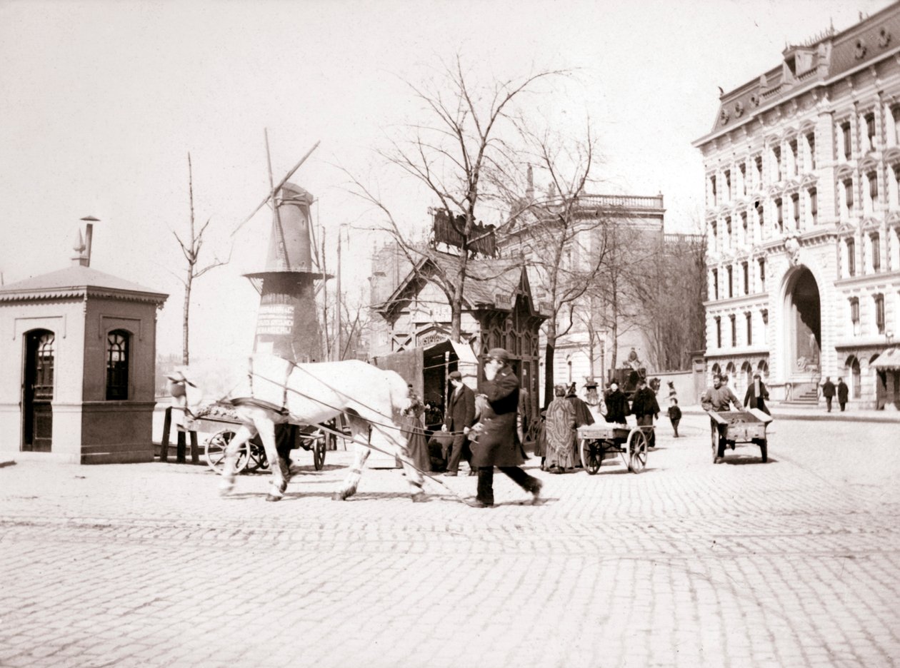 Man with horse, Rotterdam, 1898 by James Batkin