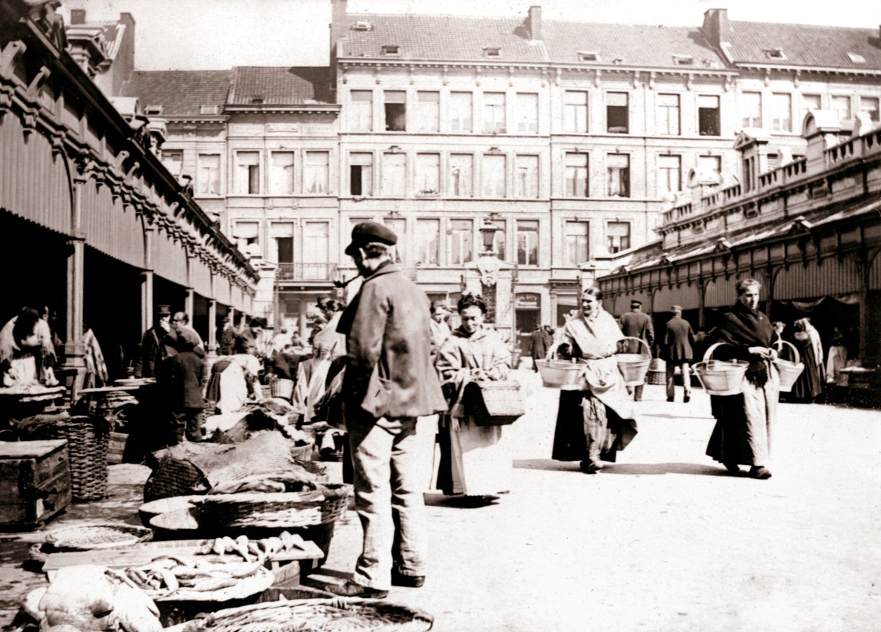 Market stalls, Antwerp by James Batkin