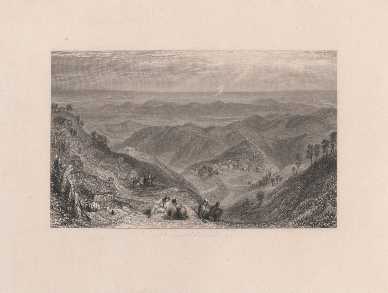 Mussooree and the Dhoon from Landour by James Baylis Allen