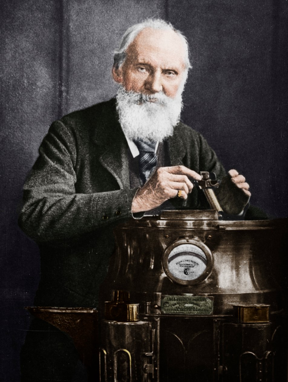 Lord Kelvin, Scottish mathematician and physicist, with his compass, 1902 by James Craig Annan