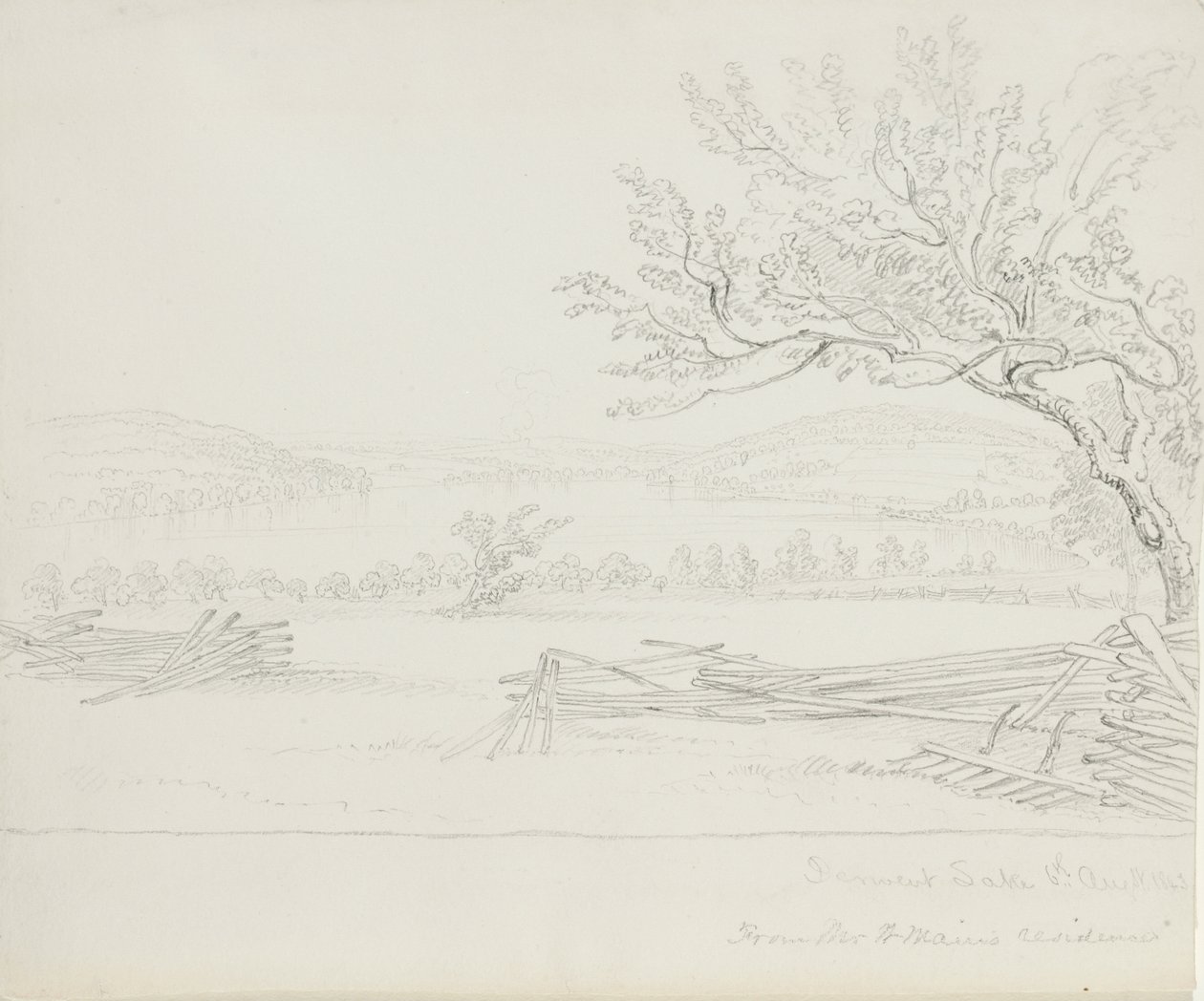 Derwent Lake from Mr. W. Mains Residence by James David Smillie