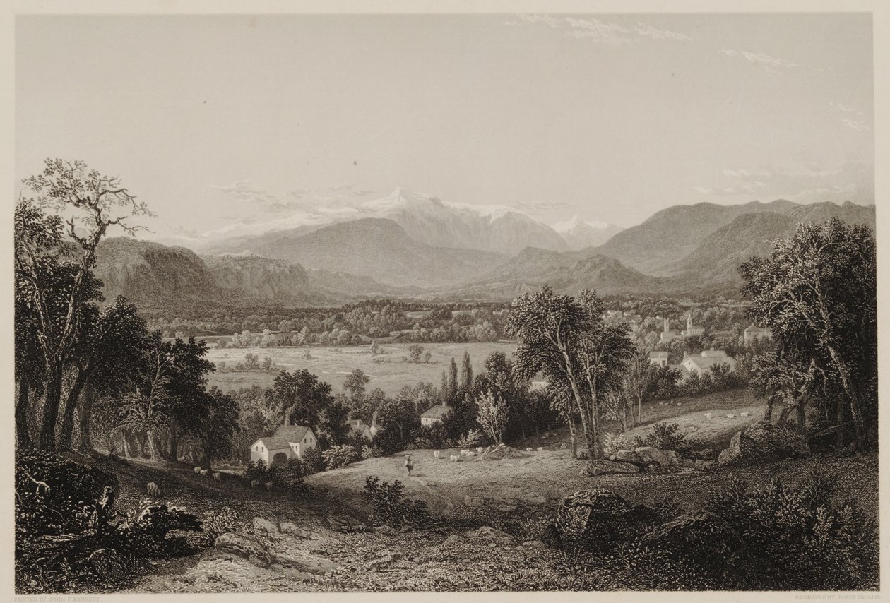 Mount Washington from the Valley of Conway (after John F. Kensett, engraved by James Smillie, printed by J. Dalton) by James David Smillie